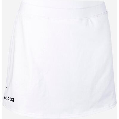 Korok Fhsk500 Women's Field Hockey Skirt - White L unisex Korok Fhsk500 Women's Field Hockey Skirt - White L unisex