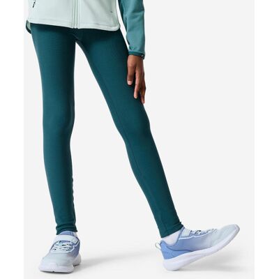 Decathlon Girls High-waisted - Breathable Leggings - Green 8-9 Years / 4'3"-4'6 female Decathlon Girls High-waisted - Breathable Leggings - Green 8-9 Years / 4'3"-4'6 female