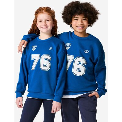 Decathlon Kids’ Warm Printed Round-neck Sweatshirt - Blue 8-9 Years / 4'3"-4'6 unisex Decathlon Kids’ Warm Printed Round-neck Sweatshirt - Blue 8-9 Years / 4'3"-4'6 unisex