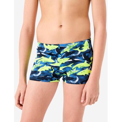 NABAIJI Young Boys’ Swimming Boxer Shorts - 500 Fitib Shark Black Neon Yellow 12-13 Years / 4'9"-5' unisex NABAIJI Young Boys’ Swimming Boxer Shorts - 500 Fitib Shark Black Neon Yellow 12-13 Years / 4'9"-5' unisex
