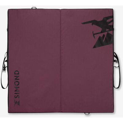 Simond Block V2 Crashpad - Bouldering 1x1m Burgundy Simond Block V2 Crashpad - Bouldering 1x1m Burgundy