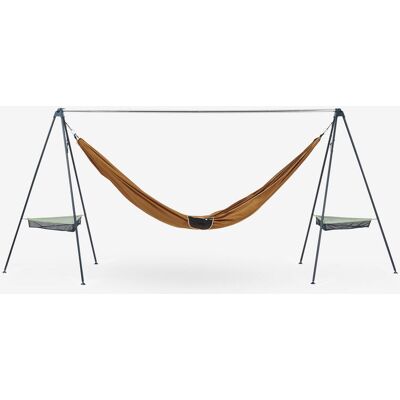 QUECHUA Compact Hammock Support For Camping - Black One Size unisex QUECHUA Compact Hammock Support For Camping - Black One Size unisex