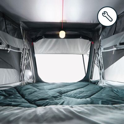 Bedroom For The Quechua X Naïtup Fresh & Black 2-person Rooftop Tent One Size unisex Bedroom For The Quechua X Naïtup Fresh & Black 2-person Rooftop Tent One Size unisex