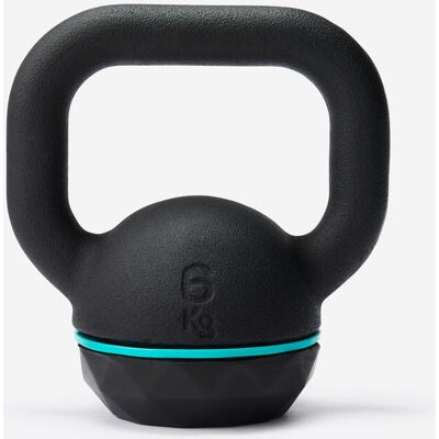 Domyos Cast Iron Kettlebell With Rubber Base 6 kg - Partially Recycled Cast Iron 6kg unisex Domyos Cast Iron Kettlebell With Rubber Base 6 kg - Partially Recycled Cast Iron 6kg unisex