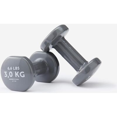 Domyos 3kg Dumbbells Grey - Fitness Equipment Domyos 3kg Dumbbells Grey - Fitness Equipment
