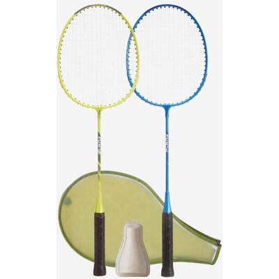 Decathlon Adult Badminton Racket Set Fun Set Br130 Ad Lime Blue One Size unisex Decathlon Adult Badminton Racket Set Fun Set Br130 Ad Lime Blue One Size unisex