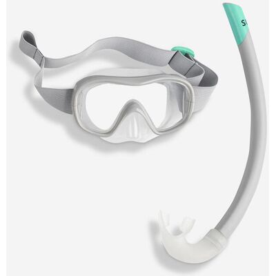 Decathlon Kids’ Mask And Snorkel Snorkelling Kit 100 - Grey XS unisex Decathlon Kids’ Mask And Snorkel Snorkelling Kit 100 - Grey XS unisex