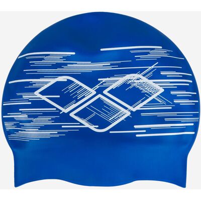 Arena Reversible Silicone Swimming Cap - Swim Cap Blue White One Size unisex Arena Reversible Silicone Swimming Cap - Swim Cap Blue White One Size unisex