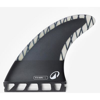 Decathlon Thruster Surfboard Fins For Futures Fin Boxes - 900 Black 4,5" unisex Decathlon Thruster Surfboard Fins For Futures Fin Boxes - 900 Black 4,5" unisex