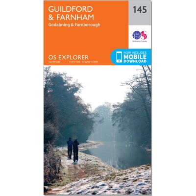 Ordnance Survey Os Explorer Map - Guildford & Farnham One Size unisex Ordnance Survey Os Explorer Map - Guildford & Farnham One Size unisex