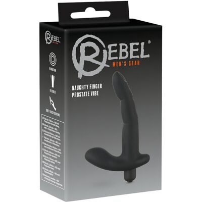 Rebel Naughty Finger Prostate Vibe - Flexible Stimulator - Stimulates Prostate & G-Spot Rebel Naughty Finger Prostate Vibe - Flexible Stimulator - Stimulates Prostate & G-Spot
