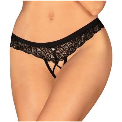 Obsessive Chemeris - Open Thong (Black) - XL/XXL Obsessive Chemeris - Open Thong (Black) - XL/XXL