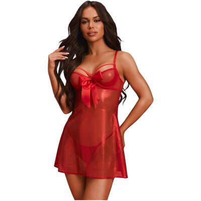 Obsessive Gifty - babydoll and thong set (red) Obsessive Gifty - babydoll and thong set (red)