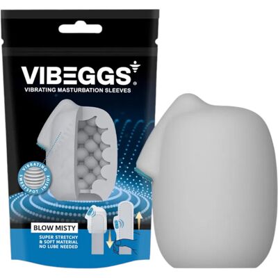 VIBEGGS Blow Misty - Masturbation Sleeve - White VIBEGGS Blow Misty - Masturbation Sleeve - White