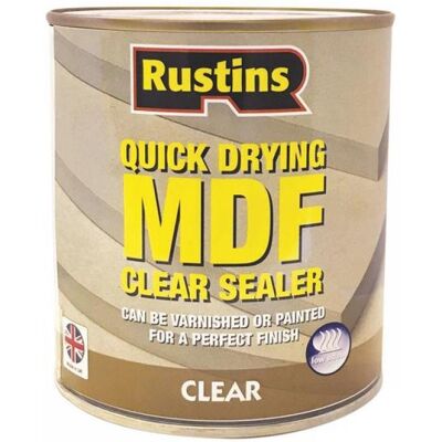 Rustins MDFS1000 Clear Sealer - Quick Drying MDF Sealer Rustins MDFS1000 Clear Sealer - Quick Drying MDF Sealer