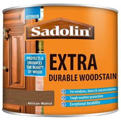 Sadolin 5028554 Extra Durable Woodstain African Walnut 500ml Sadolin 5028554 Extra Durable Woodstain African Walnut 500ml