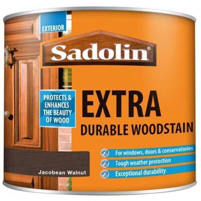 Sadolin Extra Durable Woodstain Jacobean Walnut - Woodstain Sadolin Extra Durable Woodstain Jacobean Walnut - Woodstain