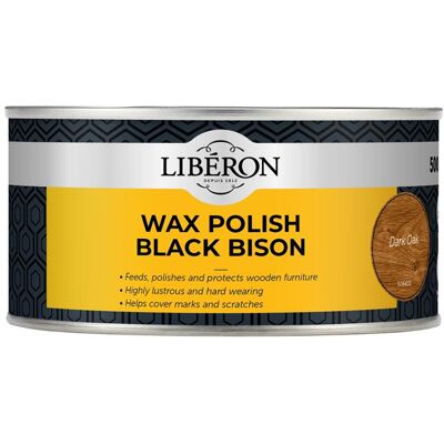 Liberon Dark Oak Wax Polish - Wood Care - 500ml Liberon Dark Oak Wax Polish - Wood Care - 500ml