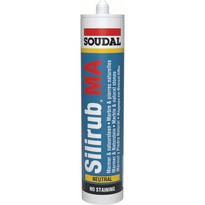 Soudal SiliRub MA Marble Gray Neutral Silicone Sealant Soudal SiliRub MA Marble Gray Neutral Silicone Sealant