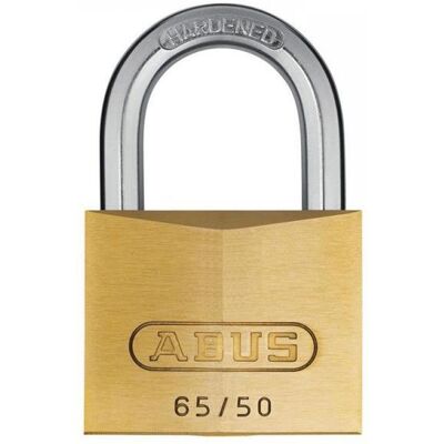 ABUS Brass Padlock Model 6505 - Keyed Alike - 50mm Brass Lock ABUS Brass Padlock Model 6505 - Keyed Alike - 50mm Brass Lock
