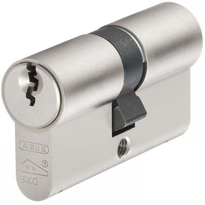 ABUS Nickel Pearl Double Cylinder Lock - Euro Profile ABUS Nickel Pearl Double Cylinder Lock - Euro Profile