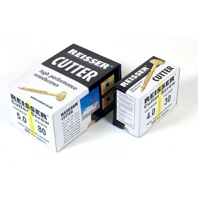Reisser 8221S220600602 Cutter Csk Pozi Yellow Woodscrew 6.0 X 60Mm Cp (Box Of 100) Reisser 8221S220600602 Cutter Csk Pozi Yellow Woodscrew 6.0 X 60Mm Cp (Box Of 100)