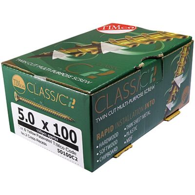 TIMco - 40080C2 - 4.0 x 80mm - PZ2 CSK ZYP - Screw TIMco - 40080C2 - 4.0 x 80mm - PZ2 CSK ZYP - Screw
