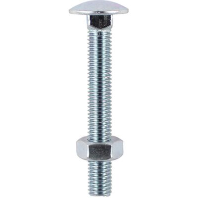 TIMco - 0640CB - 6.0 x 40 mm - BZP - Bolt and Nut Set TIMco - 0640CB - 6.0 x 40 mm - BZP - Bolt and Nut Set