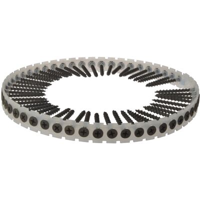 Fandf Coarse Thread Collated Drywall Screws 3.9 x 55mm Phillips PH DWS55BPC (Box 1000) Fandf Coarse Thread Collated Drywall Screws 3.9 x 55mm Phillips PH DWS55BPC (Box 1000)