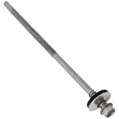 Techfast TFHW19CPSD55150H Roofing Screw - Composite Sheet To Steel - 19Mm Washer - Heavy Duty 5.5 X 150Mm (Box Of 100) Techfast TFHW19CPSD55150H Roofing Screw - Composite Sheet To Steel - 19Mm Washer - Heavy Duty 5.5 X 150Mm (Box Of 100)