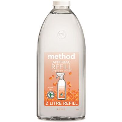 Method - Antibacterial Spray Refill - Orange - 2 L - Cleaner Method - Antibacterial Spray Refill - Orange - 2 L - Cleaner