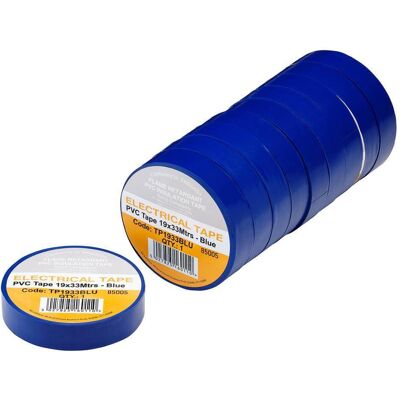CED Blue Electrical Tape - 19mm x 33m - Electrical Tape CED Blue Electrical Tape - 19mm x 33m - Electrical Tape