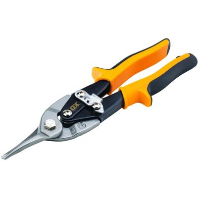OX Pro - Adjustable Aviation Snips - Straight Cut - Yellow - Aviation Snips OX Pro - Adjustable Aviation Snips - Straight Cut - Yellow - Aviation Snips