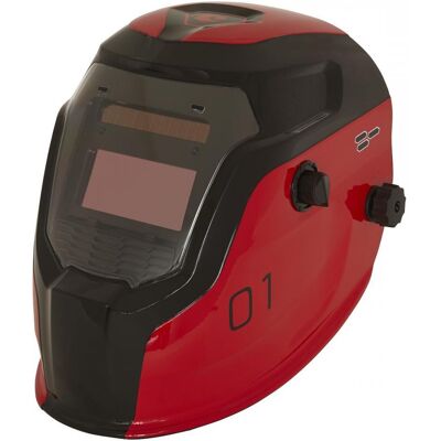 Sealey PWH1 Welding Helmet Auto Darkening - Shade 9-13 - Red Sealey PWH1 Welding Helmet Auto Darkening - Shade 9-13 - Red