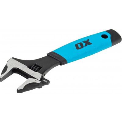OX Pro Series Soft Grip Adjustable Wrench - Adjusts to Various Sizes OX Pro Series Soft Grip Adjustable Wrench - Adjusts to Various Sizes