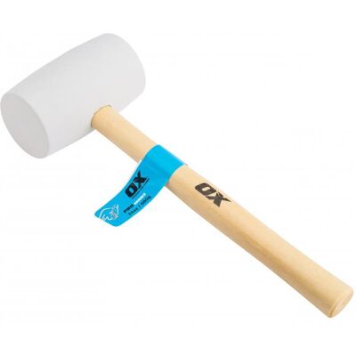 OX Pro White Rubber Mallet - 24oz OX Pro White Rubber Mallet - 24oz