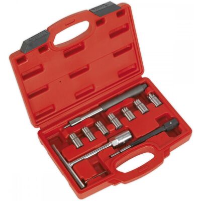 Sealey VS2055 Diesel Injector Seat Cleaner Set 10Pc Sealey VS2055 Diesel Injector Seat Cleaner Set 10Pc