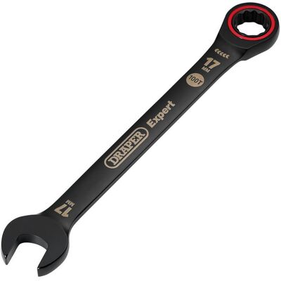 Draper Expert 03890 HI-TORQ Metric Ratchet Combination Spanner - 17mm Black Draper Expert 03890 HI-TORQ Metric Ratchet Combination Spanner - 17mm Black