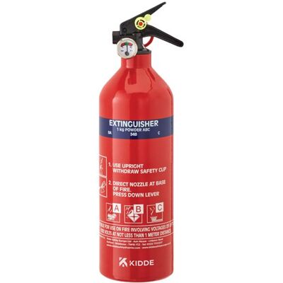 Kidde KPS1FX Kps1Fx Multi-Purpose Fire Extinguisher 1Kg Kidde KPS1FX Kps1Fx Multi-Purpose Fire Extinguisher 1Kg