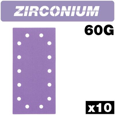 Trend Zirconium 1/2 Sanding Sheets 115 x 230mm 60G - Sanding Sheets Trend Zirconium 1/2 Sanding Sheets 115 x 230mm 60G - Sanding Sheets