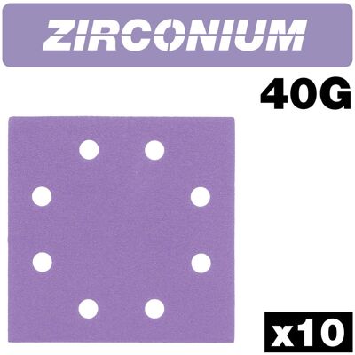 Trend Zirconium 1/4 Sheet Sanding Sheet 10Pc 114Mm X 110Mm 40 Grit Pk 1 AB/QTR/40Z Trend Zirconium 1/4 Sheet Sanding Sheet 10Pc 114Mm X 110Mm 40 Grit Pk 1 AB/QTR/40Z