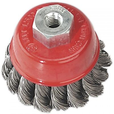Sealey TKCB65 Twist Knot Wire Cup Brush Ø65Mm M10 X 1.5Mm Sealey TKCB65 Twist Knot Wire Cup Brush Ø65Mm M10 X 1.5Mm