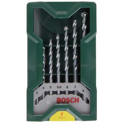 Bosch Mini-X-Line Drill Bit Set - Masonry - 7 pcs Bosch Mini-X-Line Drill Bit Set - Masonry - 7 pcs