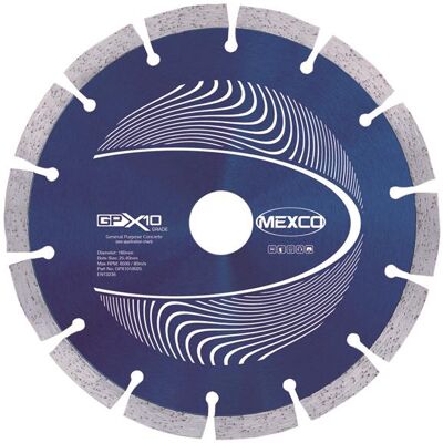 Mexco GPX1018025 Gpx10 Concrete Diamond Blade 180 X 25.4Mm Mexco GPX1018025 Gpx10 Concrete Diamond Blade 180 X 25.4Mm