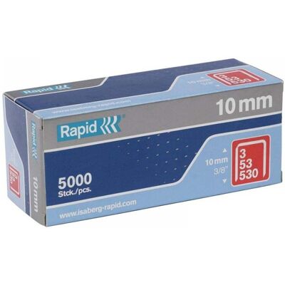 Rapid 11858810 53/10B 10Mm Galvanised Staples (Box 5000) Rapid 11858810 53/10B 10Mm Galvanised Staples (Box 5000)