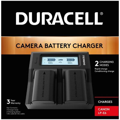 Duracell Dual Battery Charger Canon LP-E6/N Duracell Dual Battery Charger Canon LP-E6/N
