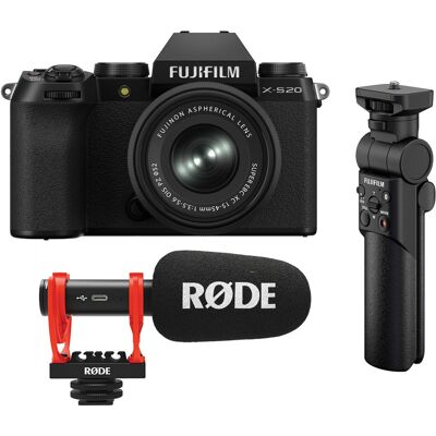 Fujifilm X-S20 Mirrorless Camera - Compact, 6.2K Video, Vlogger Kit Fujifilm X-S20 Mirrorless Camera - Compact, 6.2K Video, Vlogger Kit