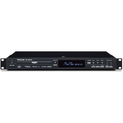 Tascam BD-MP4K Professional 4K/UHD-Blu-Ray Player for Touring and Installation Tascam BD-MP4K Professional 4K/UHD-Blu-Ray Player for Touring and Installation