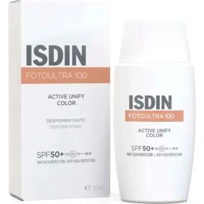 ISDIN Active Unify SPF 50+ Tinted Sunscreen - Facial Cream ISDIN Active Unify SPF 50+ Tinted Sunscreen - Facial Cream