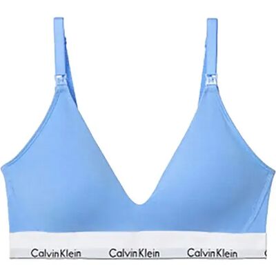 Calvin Klein Lv00qf8506 Triangle Maternity Bra Blue Descent 2XS Women Calvin Klein Lv00qf8506 Triangle Maternity Bra Blue Descent 2XS Women